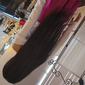 Real hair lace front wig